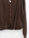 OUDE WAAG 25 Fall/Winter Faux Two-Piece Wool Knit Cardigan OW-OW-25AW-KT16W1BR440-KF Coffee Brown